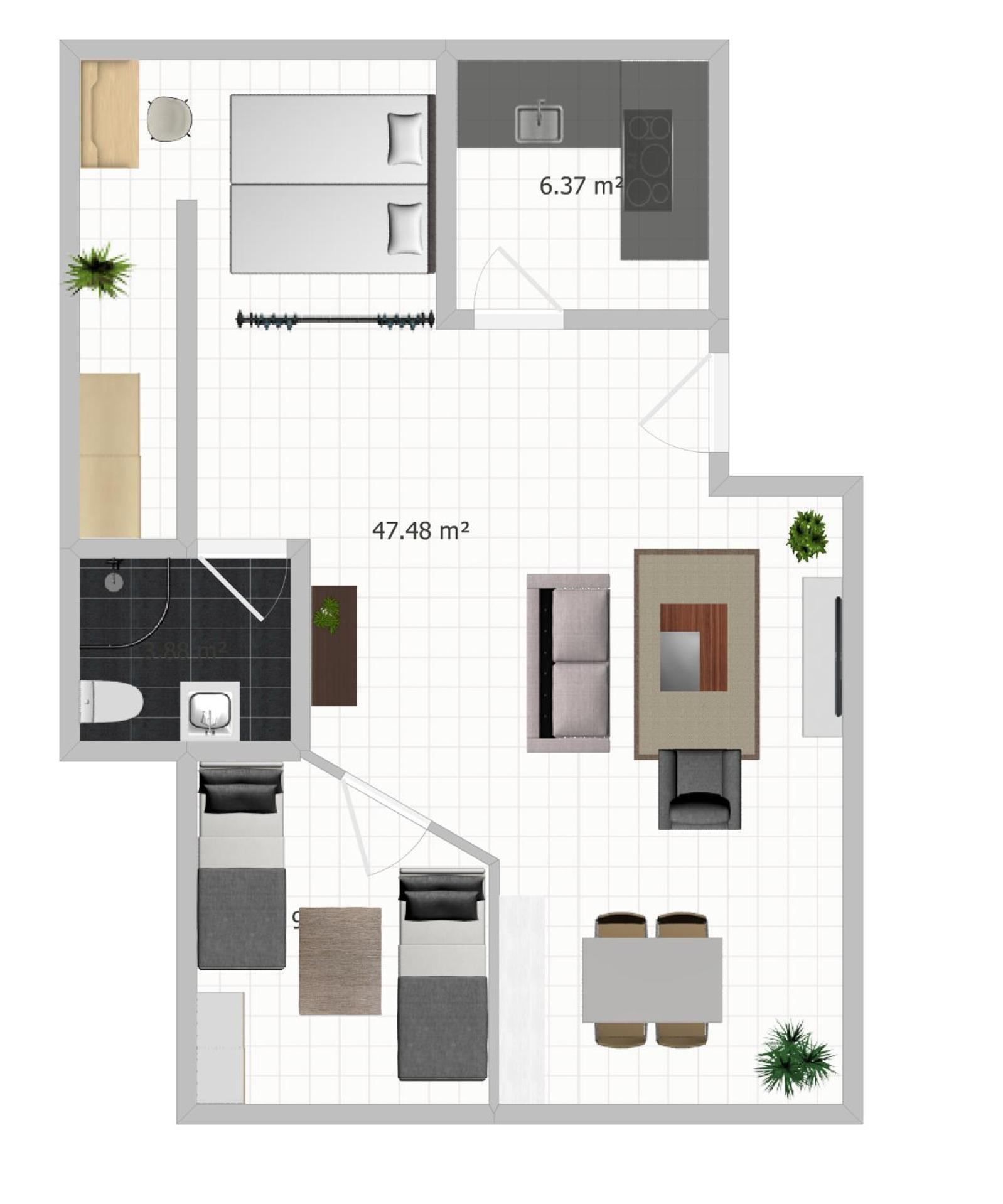 Gross, Modern, Vollausgestattet, Gemuetlich Mit Kueche Und Parkplatz Fuer Urlaub Oder Business Appartement Kettig